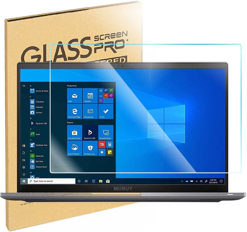 15.6" Laptop Screen Protector Tempered Glass (345x194mm/ W x H) for 15.6" HP/Dell/ASUS/Sony/Samsung/Lenovo/Acer/MSI/LG/Razer Blade 15.6" 16:9 Laptop, 9H Hardness, Anti Fingerprint, Bubble Free